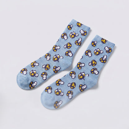 Shroomz Meadow Socks (BLUE)
