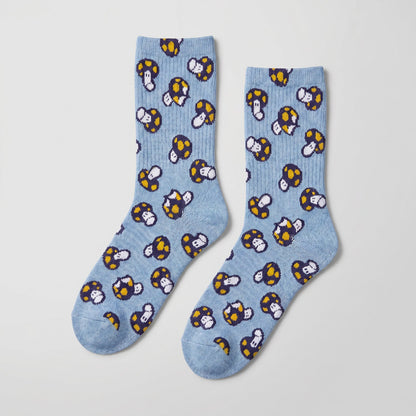 Shroomz Meadow Socks (BLUE)