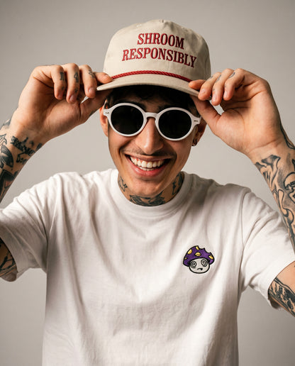 Shroomz Cap Shroom Responsibly design