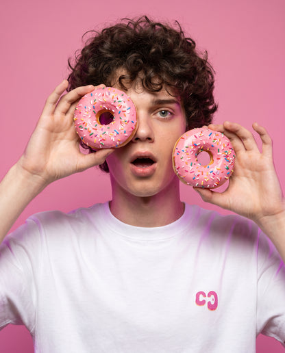 Shroomz Fingerboard x Donut Wheels design shirt (SPRINKLES)