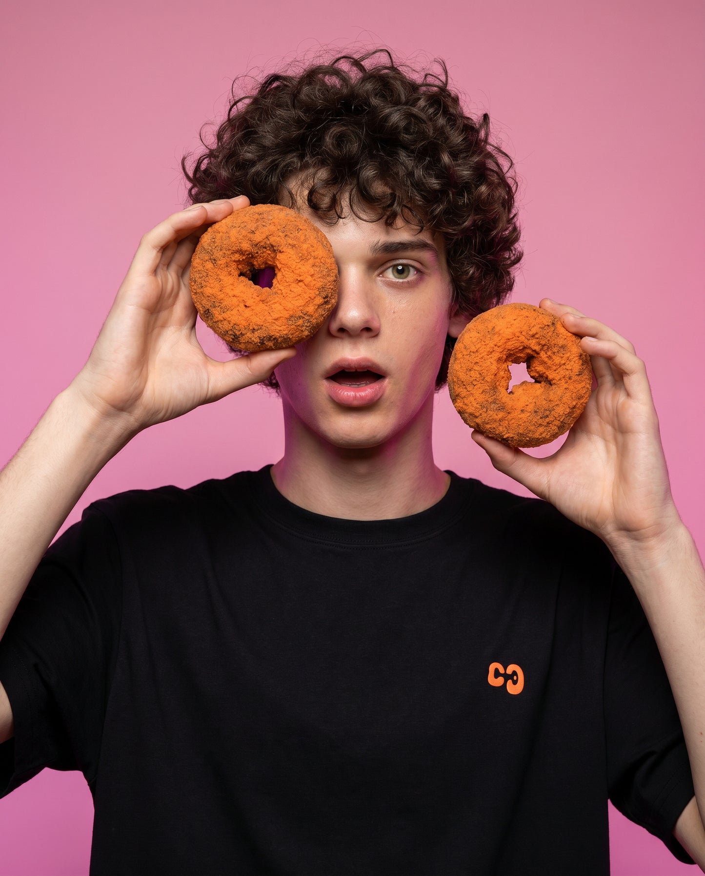Shroomz Fingerboard x Donut Wheels design shirts (BUTTERNUT)