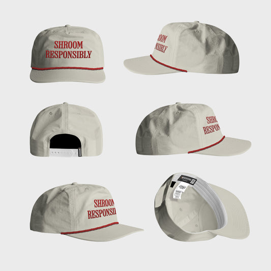 Shroomz Cap Shroom Responsibly design